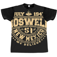 Roswell July 1947 Incident New Mexico Alien Ufo Uf Graphic T-shirt | Artistshot