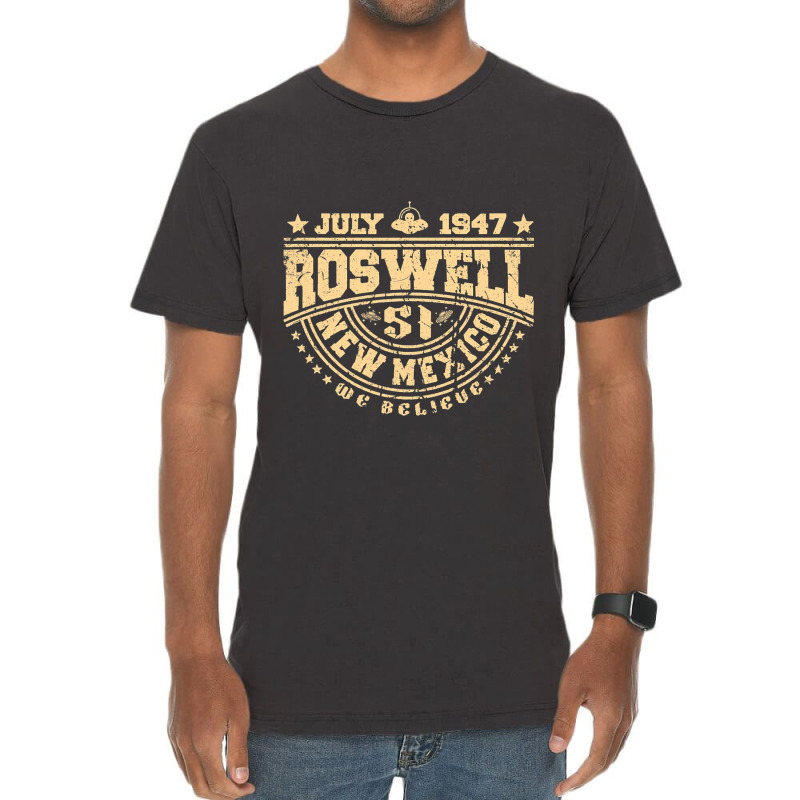 Roswell July 1947 Incident New Mexico Alien Ufo Uf Vintage T-shirt | Artistshot