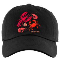 Sea Life Lobster Crab Shrimp And Clams Ocean Seafo Kids Cap | Artistshot