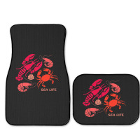 Sea Life Lobster Crab Shrimp And Clams Ocean Seafo Full Set Car Mats | Artistshot