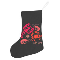 Sea Life Lobster Crab Shrimp And Clams Ocean Seafo Holiday Stocking | Artistshot