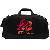 Sea Life Lobster Crab Shrimp And Clams Ocean Seafo Active Duffel | Artistshot