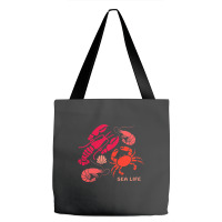 Sea Life Lobster Crab Shrimp And Clams Ocean Seafo Tote Bags | Artistshot