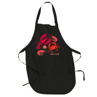 Sea Life Lobster Crab Shrimp And Clams Ocean Seafo Full-length Apron | Artistshot