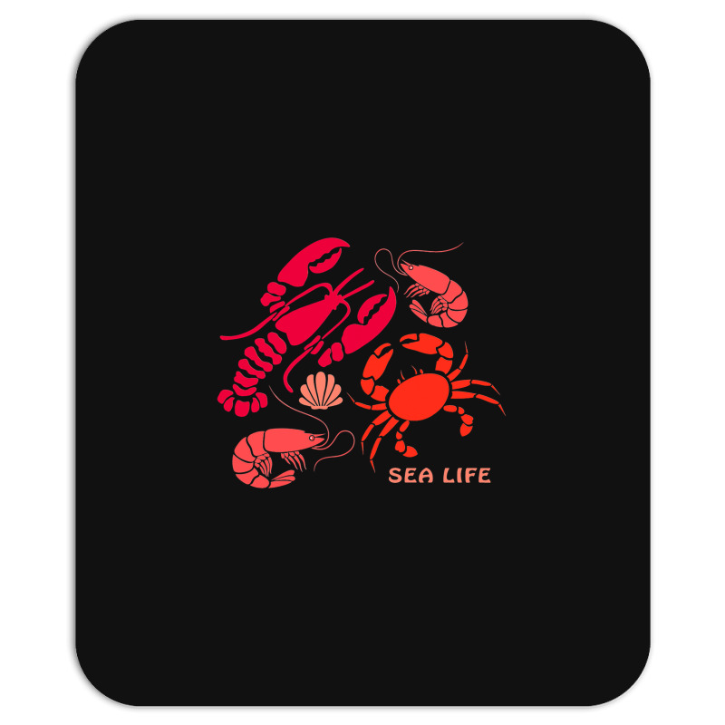 Sea Life Lobster Crab Shrimp And Clams Ocean Seafo Mousepad | Artistshot