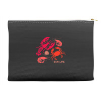 Sea Life Lobster Crab Shrimp And Clams Ocean Seafo Accessory Pouches | Artistshot