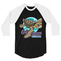 Sea Loggerhead Turtle Gulf Shores Alabama 3/4 Sleeve Shirt | Artistshot