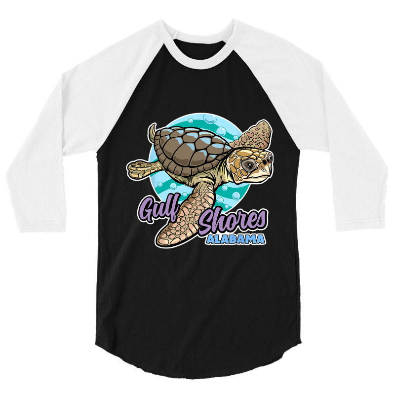 Sea Loggerhead Turtle Gulf Shores Alabama 3/4 Sleeve Shirt by WENDYKARL | Artistshot