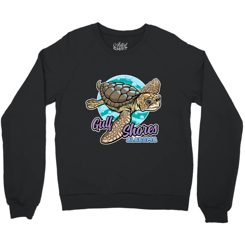 Sea Loggerhead Turtle Gulf Shores Alabama Crewneck Sweatshirt by WENDYKARL | Artistshot