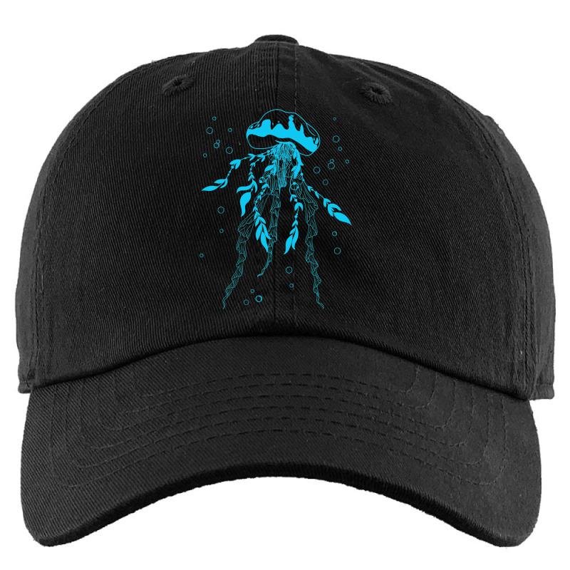 Sea Ocean Life Blue Jellyfish Kids Cap | Artistshot