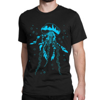 Sea Ocean Life Blue Jellyfish Classic T-shirt | Artistshot