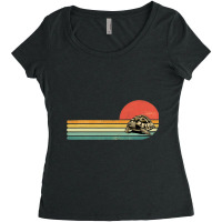 Retro Vintage Sea Turtle Tortoise Ocean Marine Ani Women's Triblend Scoop T-shirt | Artistshot