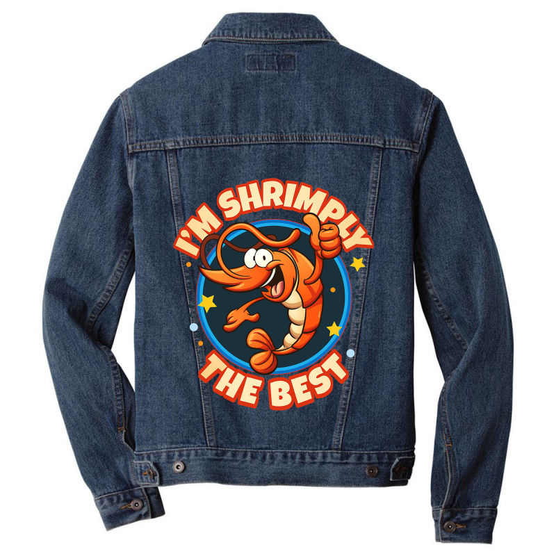 Shrimps I Shrimply The Best I Shrimp Seafood Crab  Men Denim Jacket | Artistshot