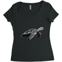 Sea Turtle 22 Women's Triblend Scoop T-shirt | Artistshot