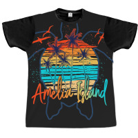 Sea Turtle Amelia Island Florida 2beach Summer Vac Graphic T-shirt | Artistshot