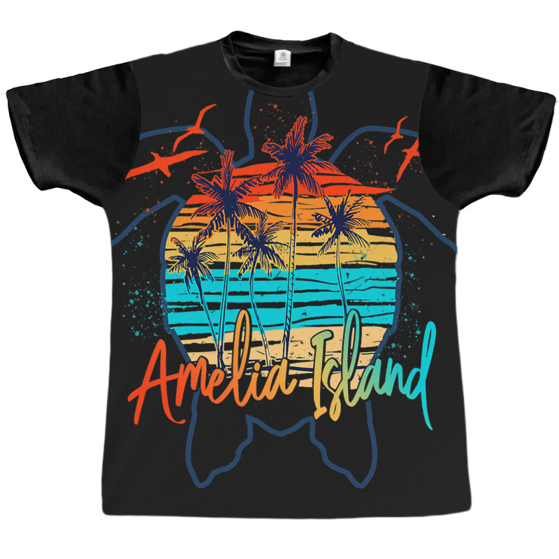 Sea Turtle Amelia Island Florida 2beach Summer Vac Graphic T-shirt by AysonWilkey | Artistshot