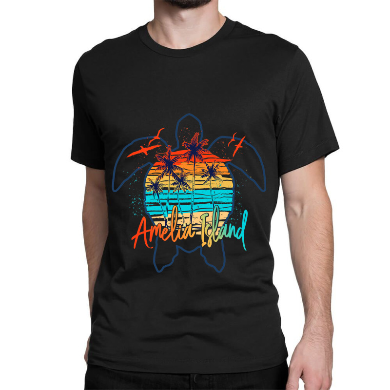 Sea Turtle Amelia Island Florida 2beach Summer Vac Classic T-shirt by AysonWilkey | Artistshot