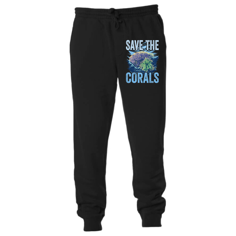 Save The Corals Coral Reefs Scuba Diver Marine Bio Unisex Jogger by AziyaFalcone | Artistshot