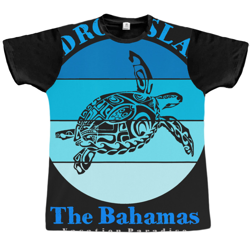 Sea Turtle Andros Island Bahamas Ocean Graphic T-shirt | Artistshot