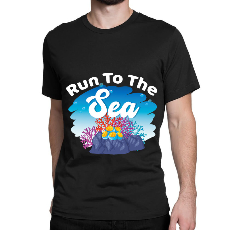 Run To The Sea Anemone Coral Reefs Classic T-shirt by EthanielGerhar | Artistshot