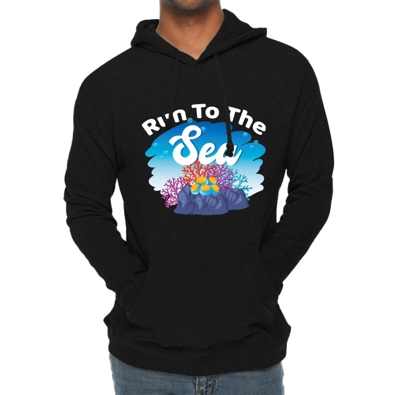 Run To The Sea Anemone Coral Reefs Lightweight Hoodie by EthanielGerhar | Artistshot