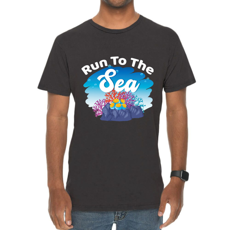 Run To The Sea Anemone Coral Reefs Vintage T-Shirt by EthanielGerhar | Artistshot