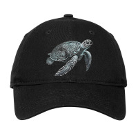 Sea Turtle Beach Lover Ocean Animal Graphic Novelt Adjustable Cap | Artistshot