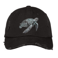 Sea Turtle Beach Lover Ocean Animal Graphic Novelt Vintage Cap | Artistshot