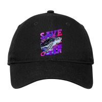 Save The Ocean Nature Advocacy Sea Turtle Earth Da Adjustable Cap | Artistshot