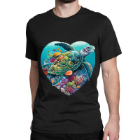 Sea Turtle Beach Lover Ocean Animal Graphic Novelt Classic T-shirt | Artistshot