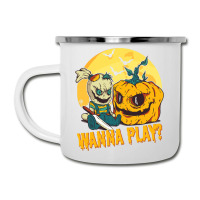 Scary Horror Doll Funny Halloween Horror Costume Camper Cup | Artistshot