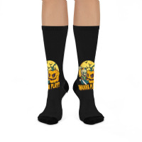 Scary Horror Doll Funny Halloween Horror Costume Crew Socks | Artistshot