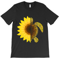 Sunflower Turtle Save Turtles T-shirt | Artistshot