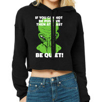 Sarcastic Alien Humor Graphic Novelty Sarcastic Fu Cropped Hoodie | Artistshot