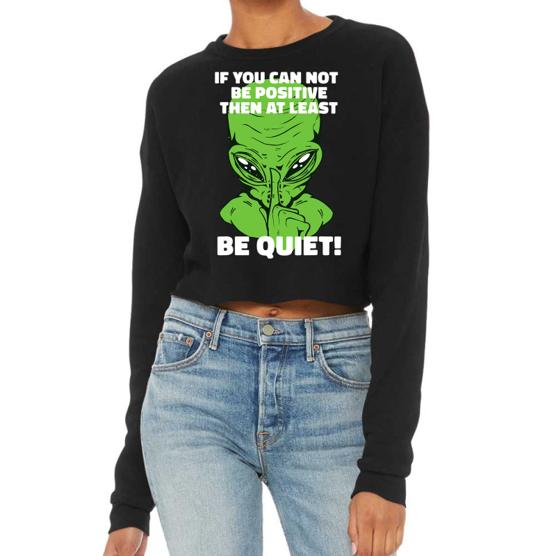 Sarcastic Alien Humor Graphic Novelty Sarcastic Fu Cropped Sweater by DreawCorey | Artistshot