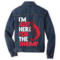 Shrimp Seafood Asian Cuisine Sea Crawfish Prawns F Men Denim Jacket | Artistshot