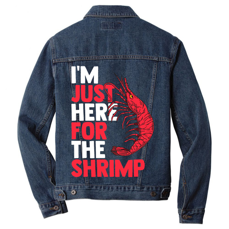 Shrimp Seafood Asian Cuisine Sea Crawfish Prawns F Men Denim Jacket | Artistshot