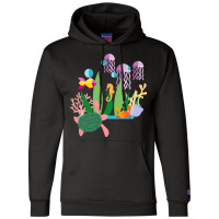 Seahorse Fish Sea Turtle Sea Crab And Jellyfish Champion Hoodie | Artistshot