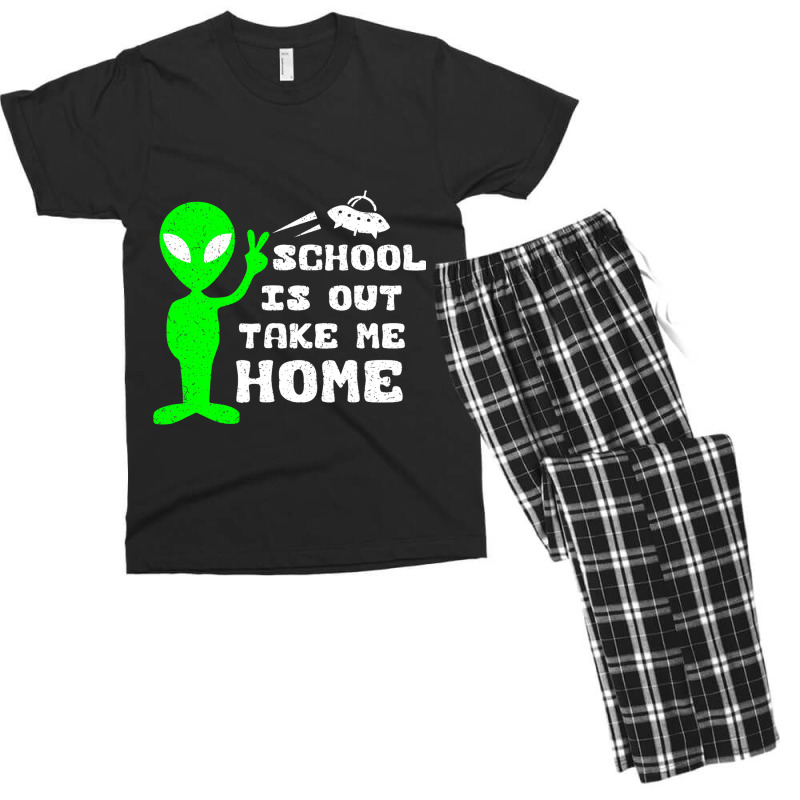 School Is Out Alien Men's T-shirt Pajama Set | Artistshot