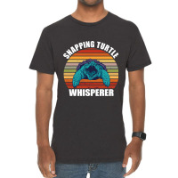 Snapping Turtle Whisperer Retro Sunset Vintage Sea Vintage T-shirt | Artistshot