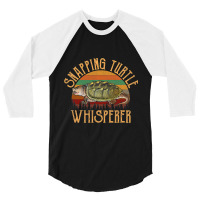 Snapping Turtle Whisperer Snapping Turtle 3/4 Sleeve Shirt | Artistshot