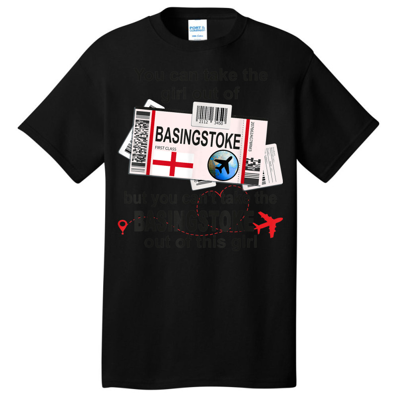 Basingstoke Girl   Basingstoke Boarding Pass   Basingstoke Basic T-shirt by Blimpie | Artistshot