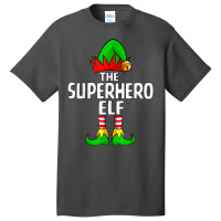 Superhero Elf Matching Family Group Christmas Party Pajama Basic T-shirt | Artistshot