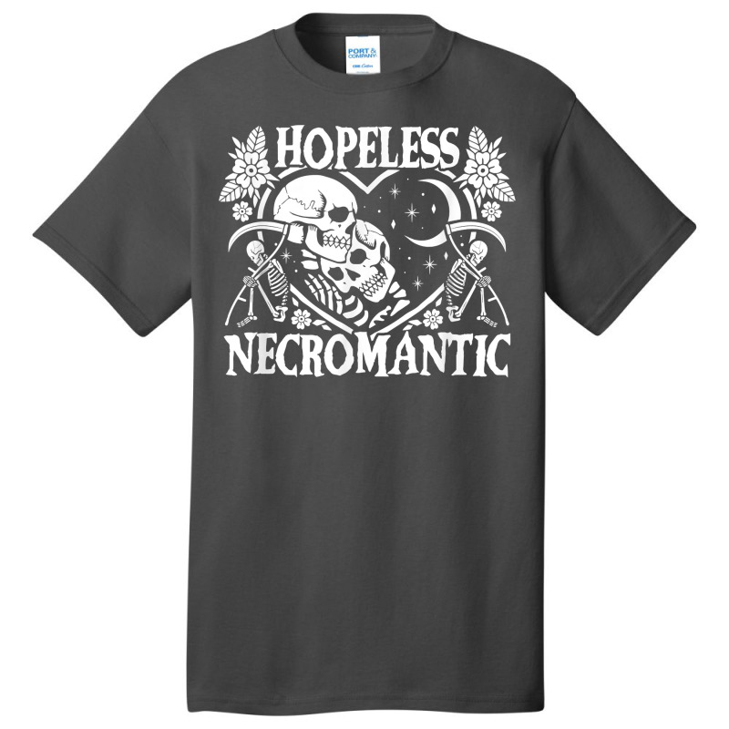 Hopeless Necromantic Skeletons Heart Shape Dark Death Humor T Shirt Basic T-shirt by cm-arts | Artistshot