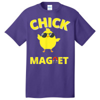 Chick Magnet Cute Funny Easter Chicken Sunglasses Basic T-shirt | Artistshot