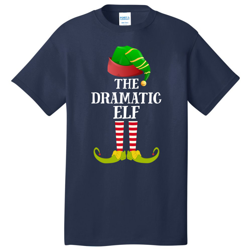 Dramatic Elf   Funny Matching Family Christmas Pajamas T Shirt Basic T-shirt by wilber.bourque | Artistshot