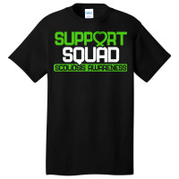 Scoliosis Support Squad Spine Surgery Recovery Green Ribbon Basic T-shirt | Artistshot