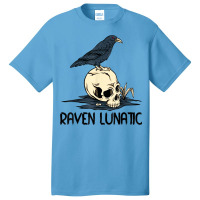 Raven Lunatic Fun Bird Skull Goth Gothic Halloween Costume Basic T-shirt | Artistshot