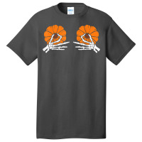 Tweaking Nipples Pumpkin Skeleton Hands Halloween Costume T Shirt Basic T-shirt | Artistshot