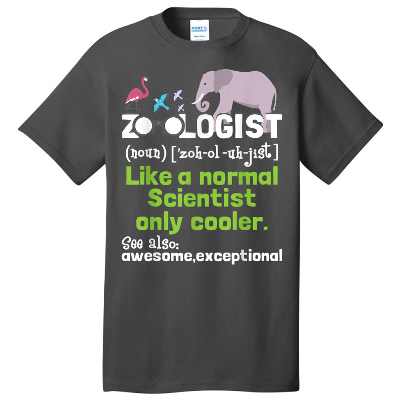 Zoologist Definition Zoology Zookeeper Wildlife T Shirt Basic T-shirt by cm-arts | Artistshot